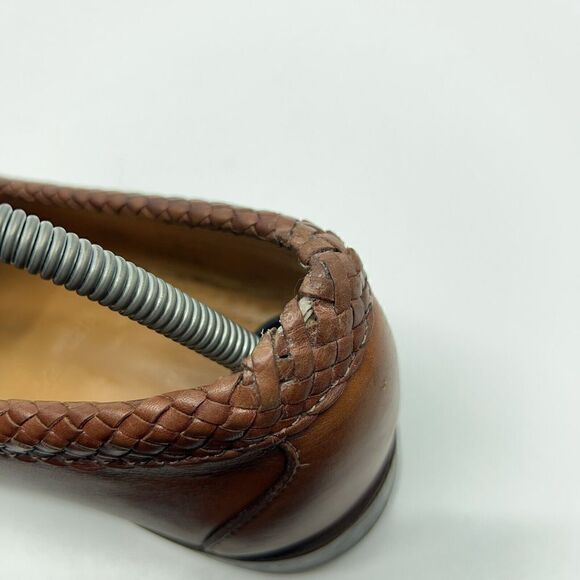 Allen Edmonds Maxfield Men’s Size 9.5 D Brown Leather Slip On Tassel Loafers main image 5